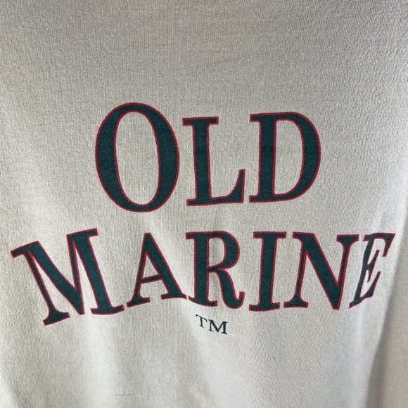 VINTAGE OLD MARINE SWEATSHIRT ADULT XL PULLOVER LONG SLEEVE Y2K EARLY 2000s - Picture 2 of 12